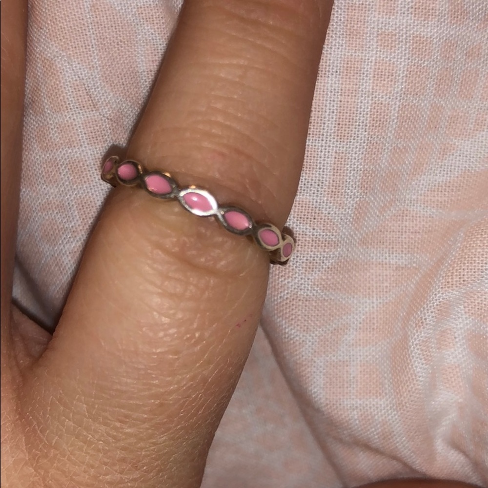 Pandora pink stackable ring size 54 (7)